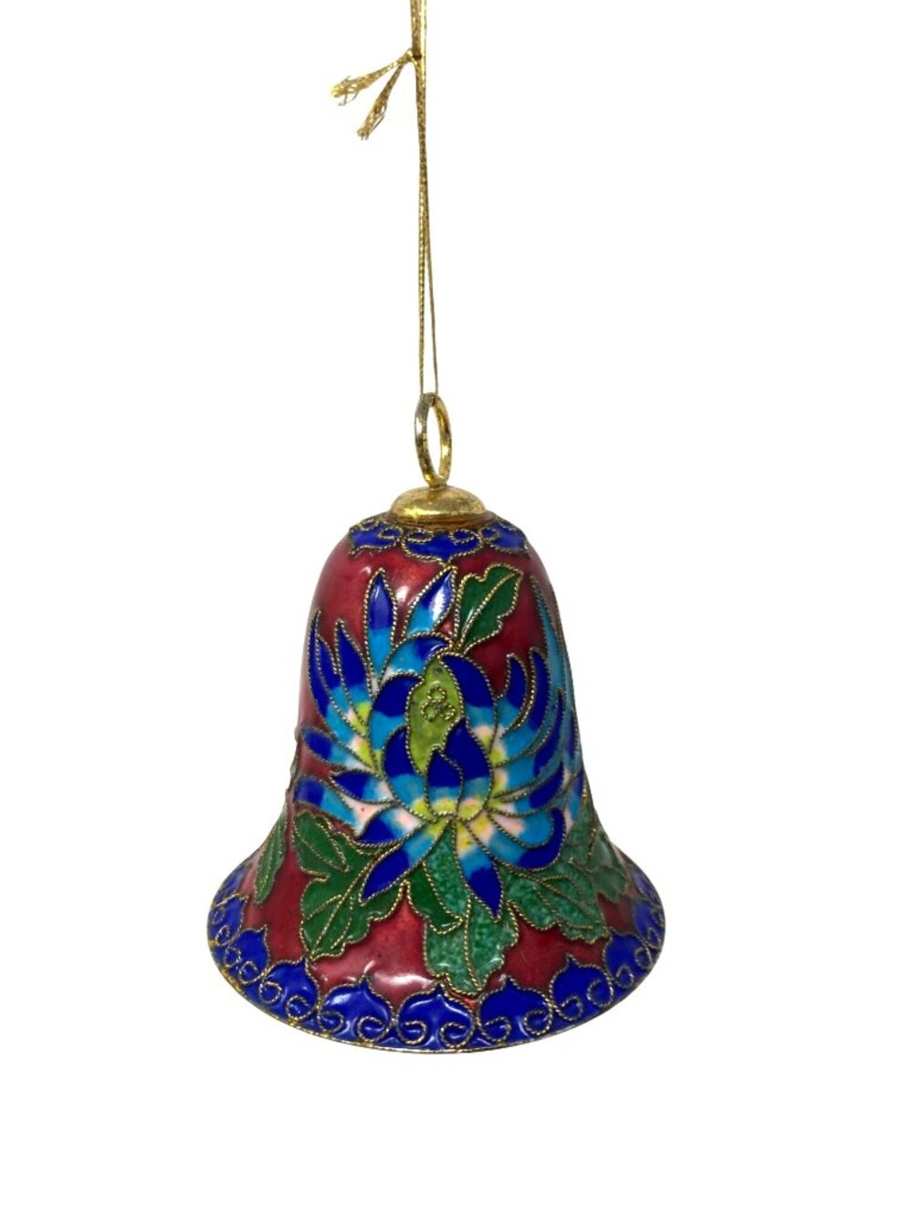 Vintage Cloisonne Bell Ornament